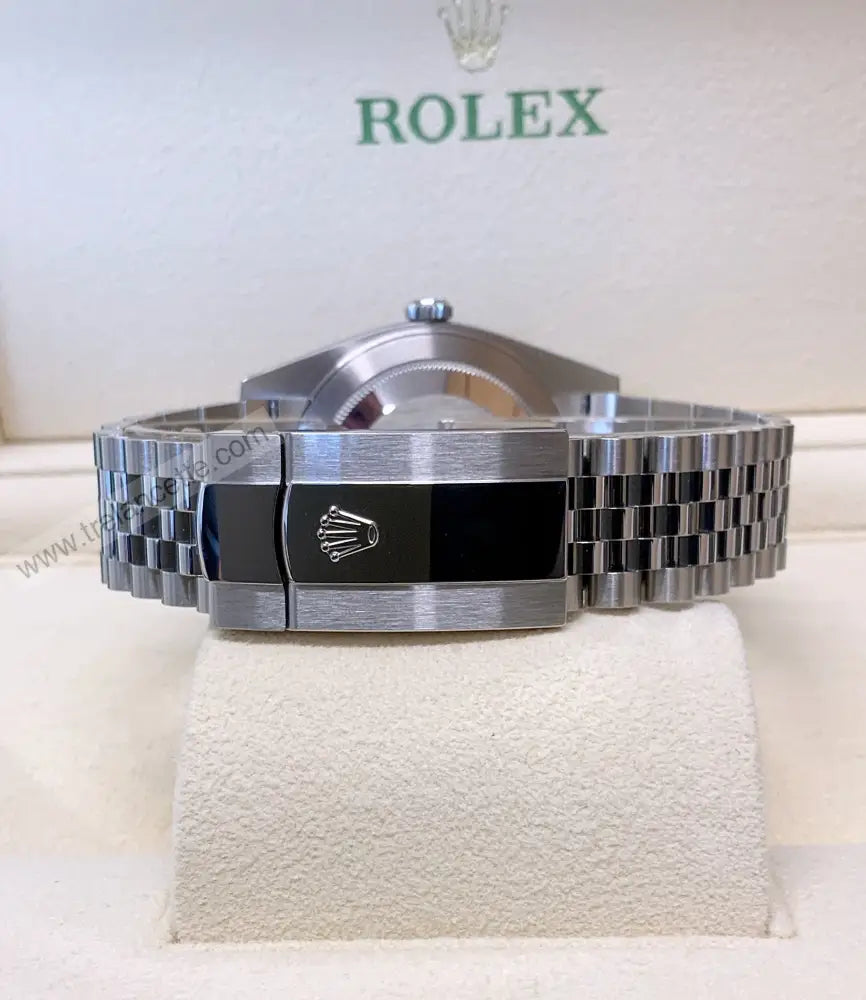 Datejust 36Mm Acciaio Blu Con Brillantini Orologi Da Polso