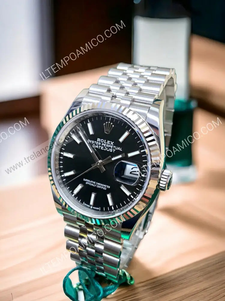 Datejust 41Mm Jubile Nero Orologi Da Polso