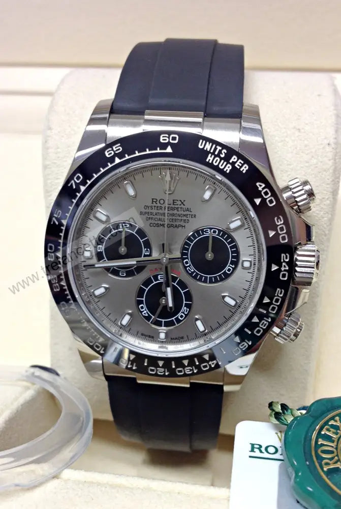 Daytona Acciaio Gomma Crono Orologi Da Polso