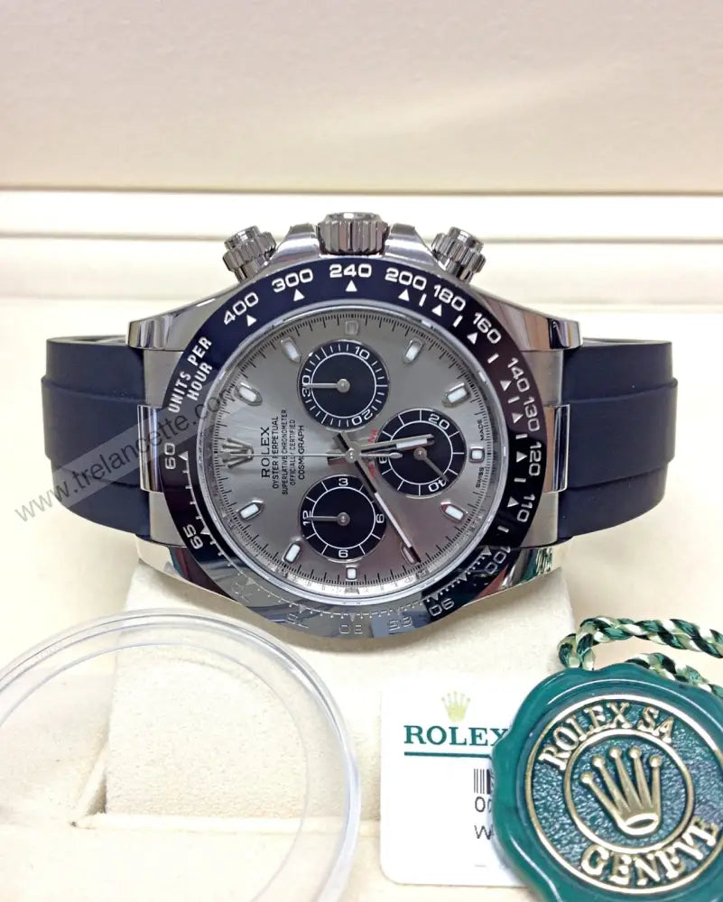 Daytona Acciaio Gomma Crono Orologi Da Polso