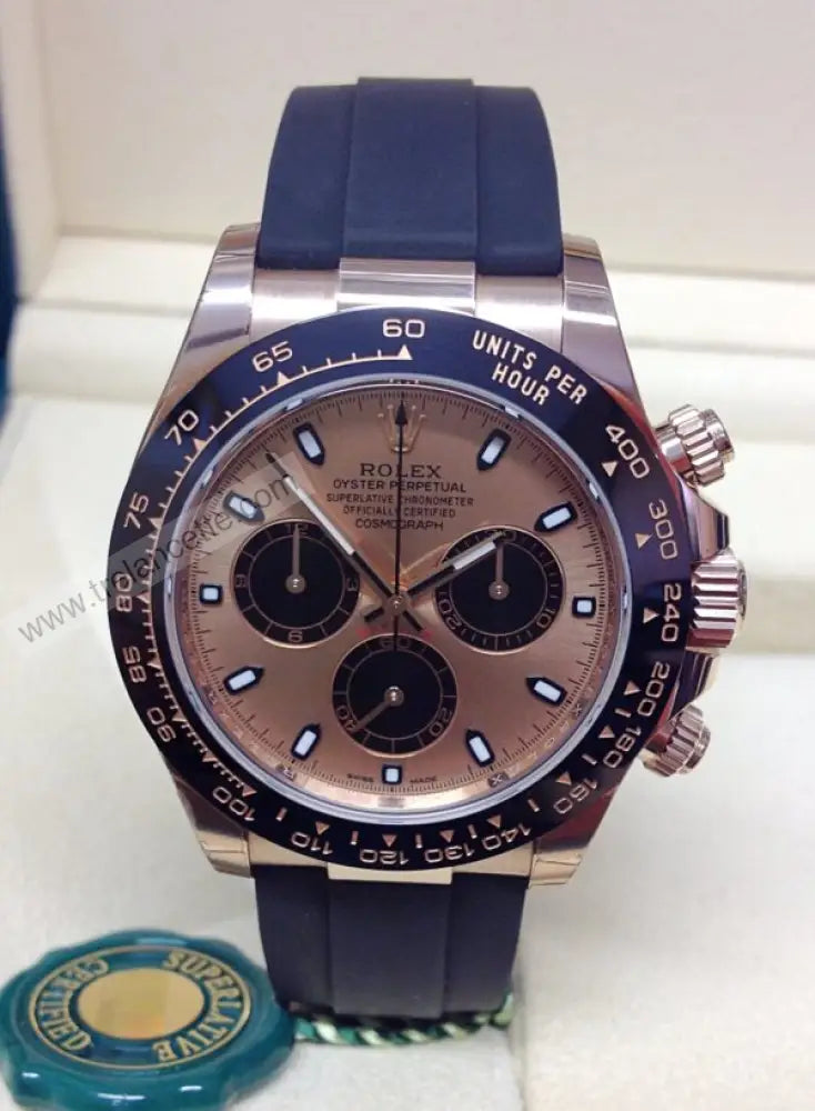 Daytona Oro Rosa Caucciù Orologi Da Polso