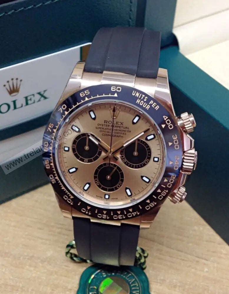 Daytona Oro Rosa Caucciù Orologi Da Polso