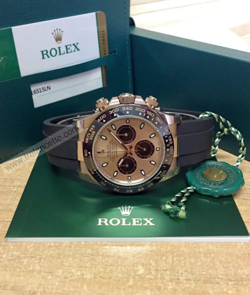 Daytona Oro Rosa Caucciù Orologi Da Polso