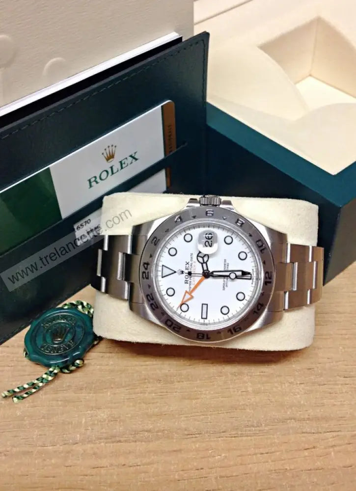 Explorer Ii Acciaio 42Mm Bianco Orologi Da Polso