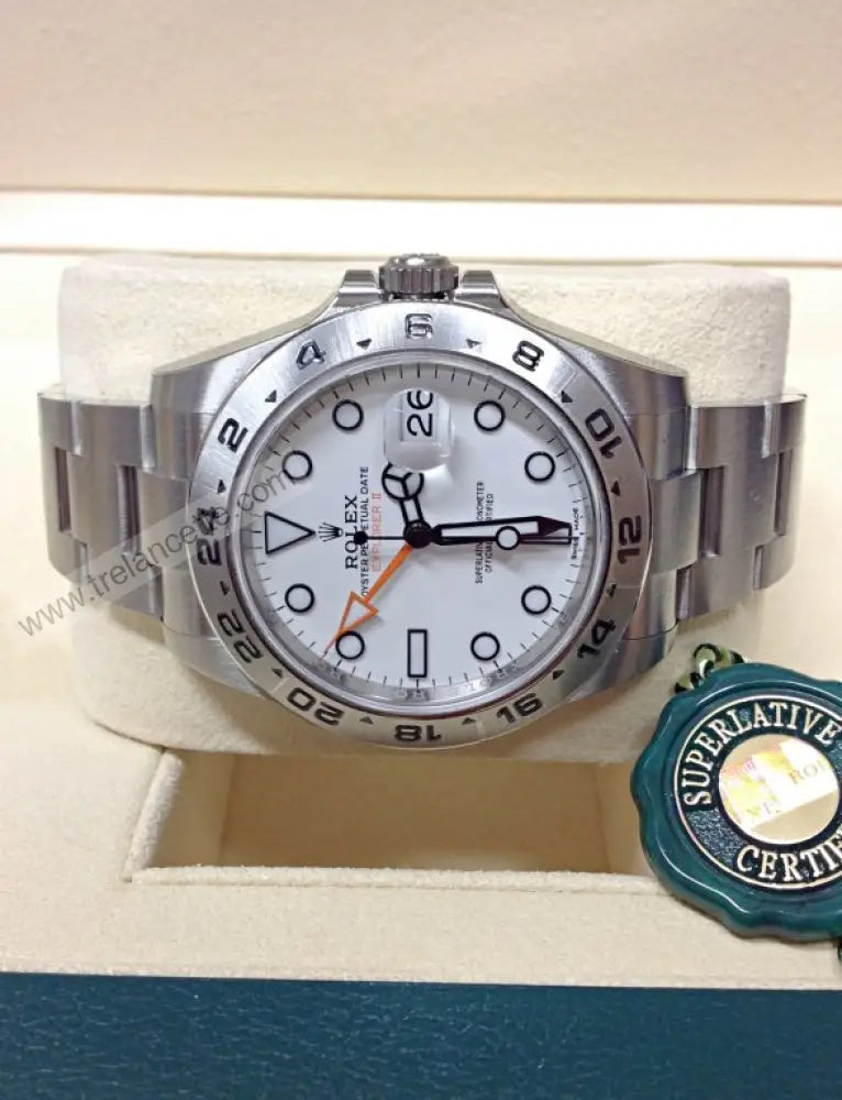 Explorer Ii Acciaio 42Mm Bianco Orologi Da Polso