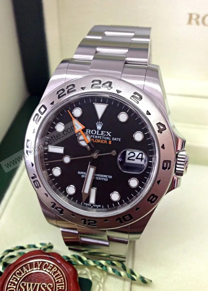 Explorer Ii Acciaio 42Mm Nero Orologi Da Polso