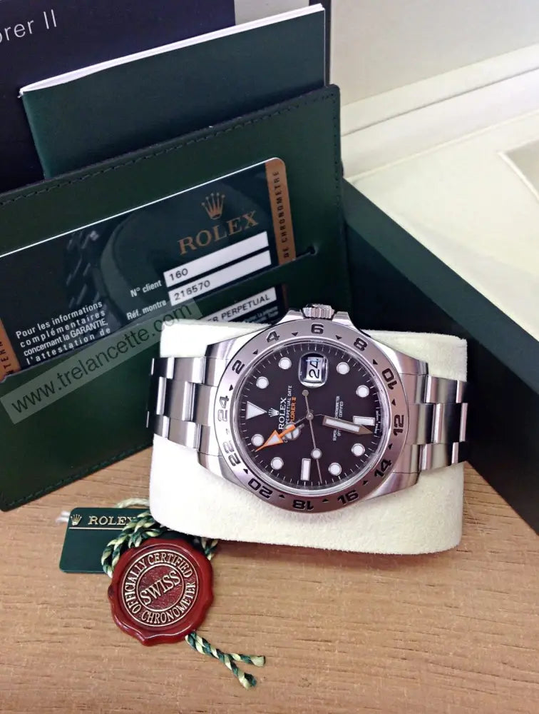 Explorer Ii Acciaio 42Mm Nero Orologi Da Polso