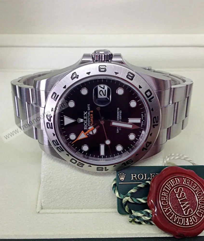 Explorer Ii Acciaio 42Mm Nero Orologi Da Polso
