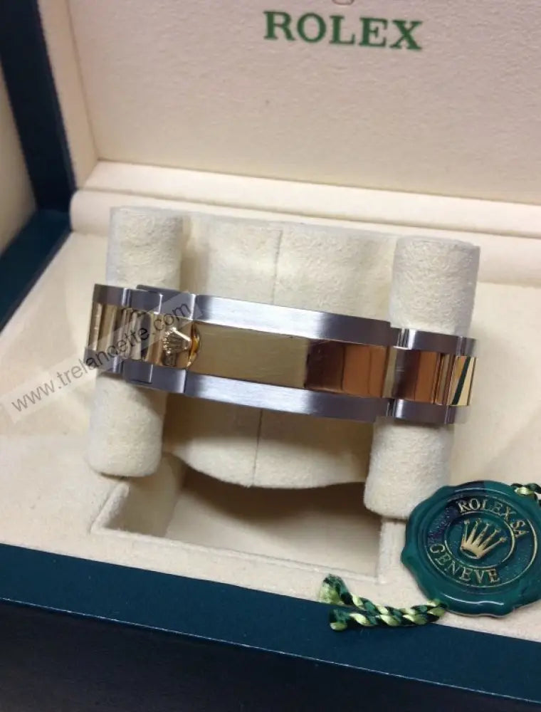 Submariner Acciaio E Oro Nero 41Mm Orologi Da Polso