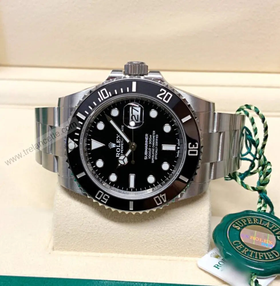 Submariner Nero Data 41Mm Orologi Da Polso