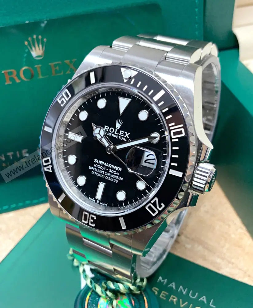 Submariner Nero Data 41Mm Orologi Da Polso