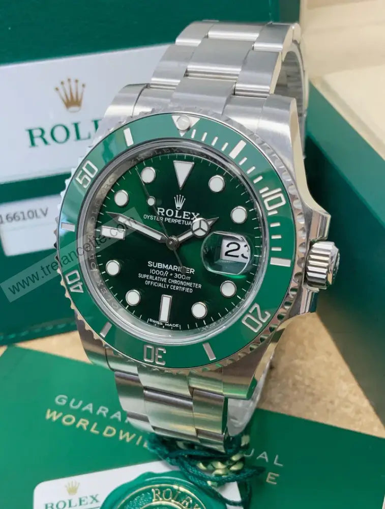 Submariner Verde Hulk 40Mm Orologi Da Polso