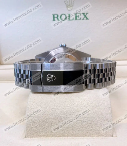 Datejust 36Mm Acciaio Blu Con Brillantini Orologi Da Polso