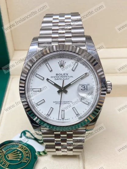 Datejust 36Mm Jubilè Bianco Orologi Da Polso