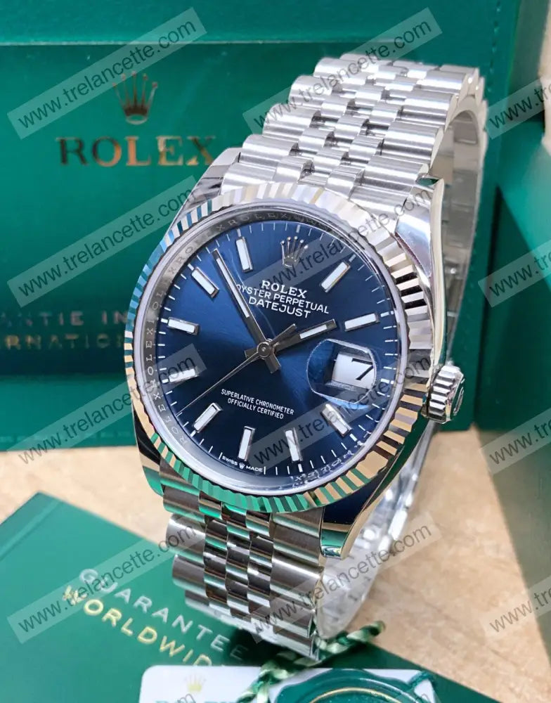 Datejust 36Mm Jubilè Blu Orologi Da Polso