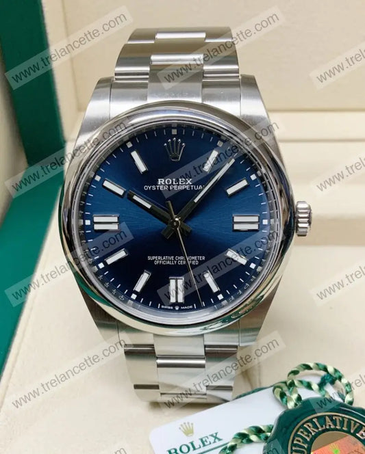 Oyster Perpetual 36Mm Blu Orologi Da Polso