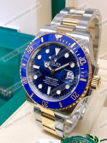 Submariner Acciaio E Oro Blu 41Mm Orologi Da Polso