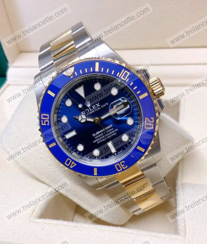 Submariner Acciaio E Oro Blu 41Mm Orologi Da Polso