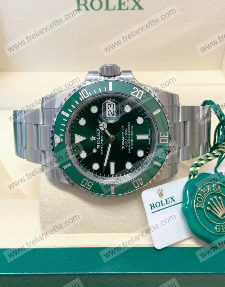 Submariner Verde Hulk 40Mm Orologi Da Polso