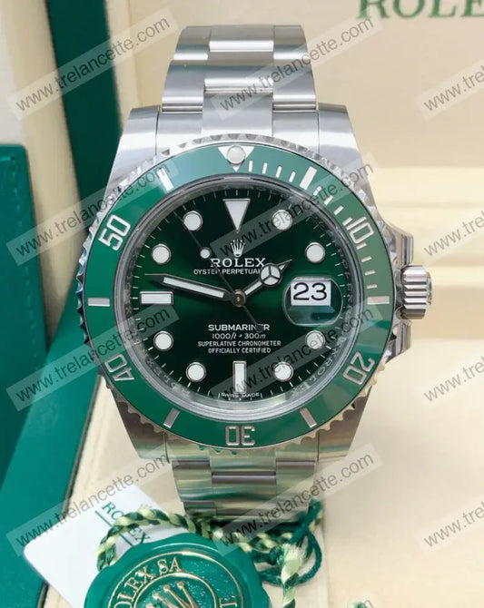 Submariner Verde Hulk 40Mm Orologi Da Polso