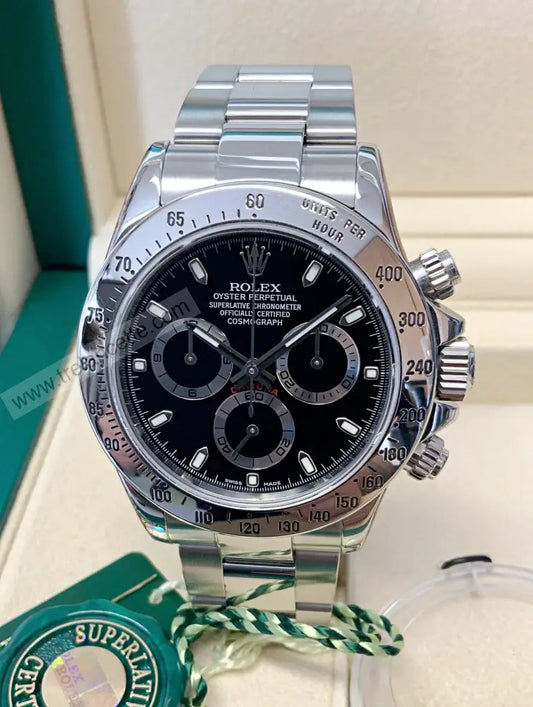 Repliche Rolex Daytona acciaio nero - Trelancette