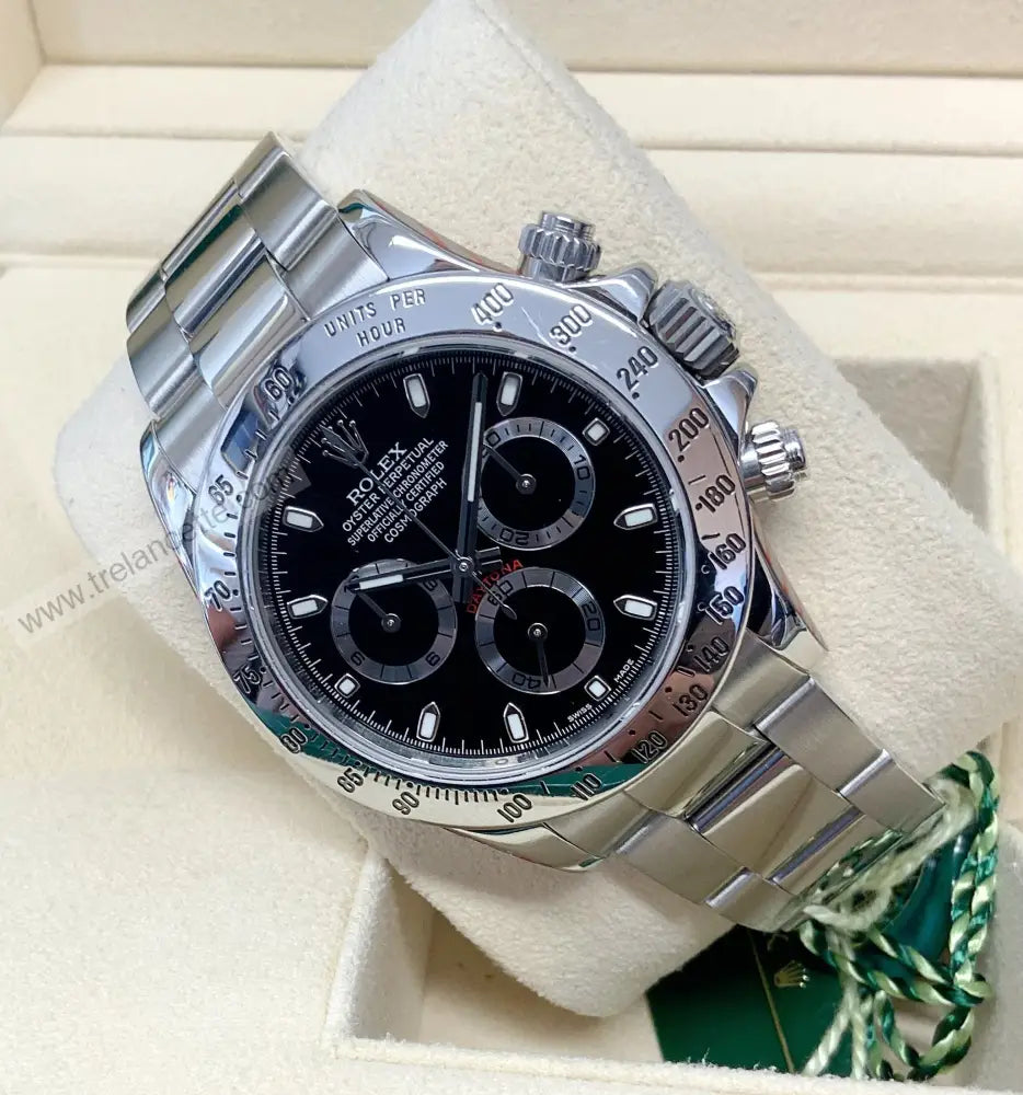 Repliche Rolex Daytona acciaio nero - Trelancette