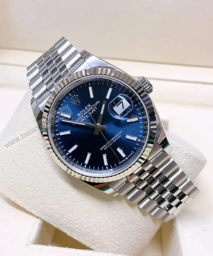 Repliche Rolex Datejust 36mm blu - Trelancette