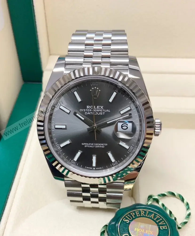 Repliche Rolex Datejust 36mm grigio jubilee - Trelancette