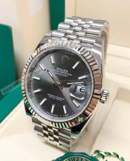 Repliche Rolex Datejust 36mm grigio jubilee - Trelancette