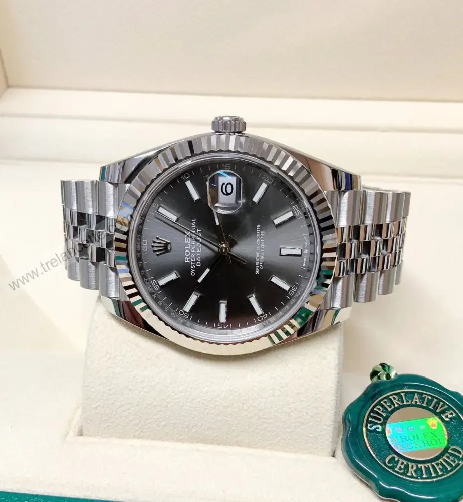 Repliche Rolex Datejust 36mm grigio jubilee - Trelancette