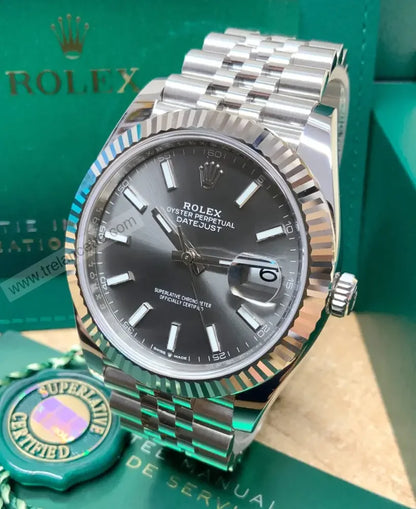 Repliche Rolex Datejust 36mm grigio jubilee - Trelancette