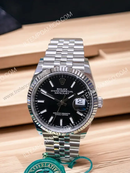 Repliche Rolex Datejust 41mm nero jubilee - Trelancette