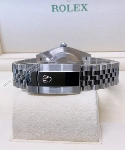 Repliche Rolex Datejust 41mm verde jubilee - Trelancette