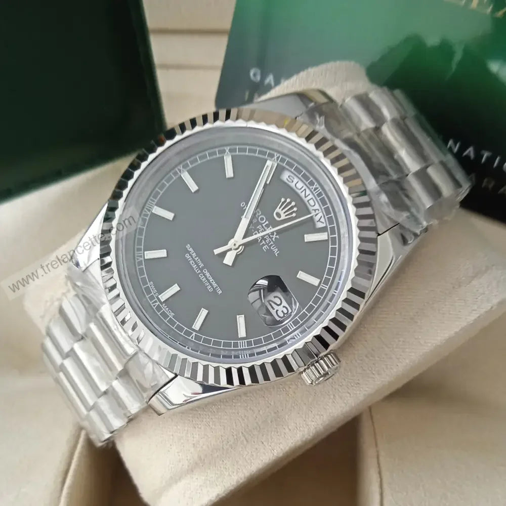 Repliche Rolex Daydate nero - Trelancette