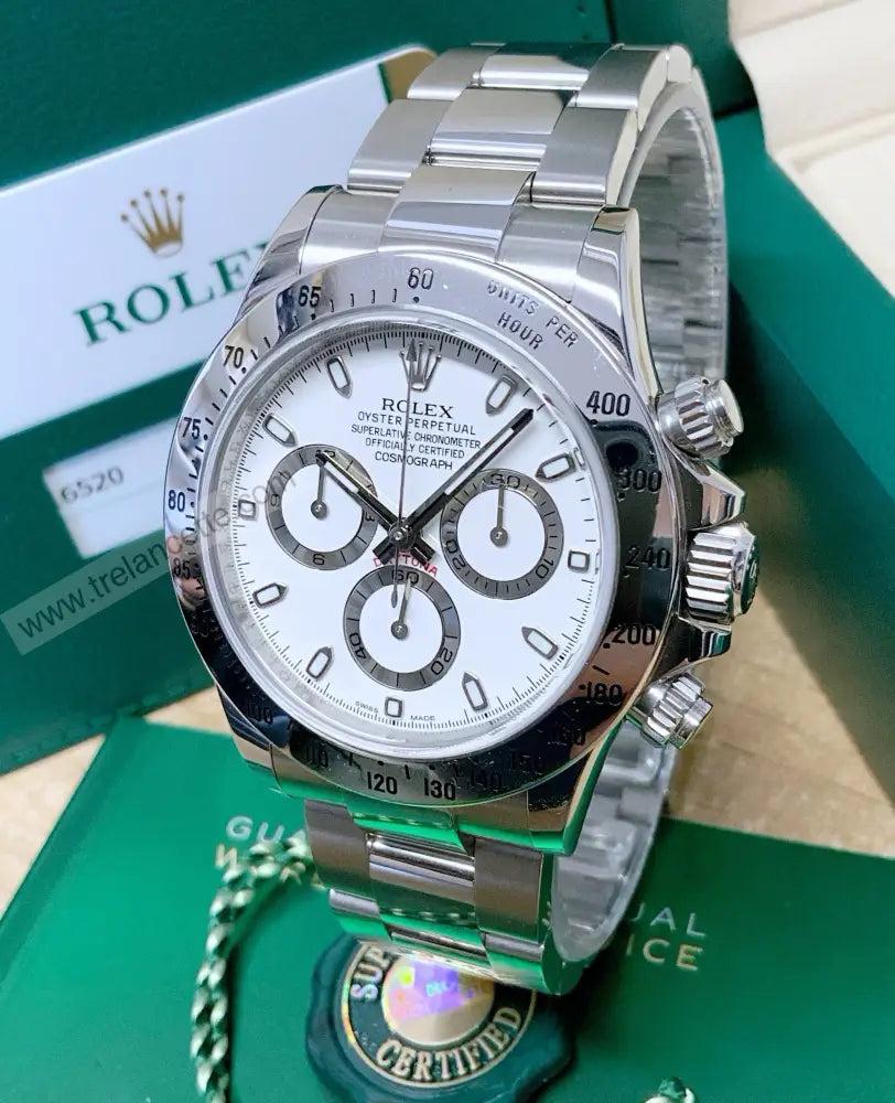 Repliche Rolex Daytona acciaio bianco - Trelancette