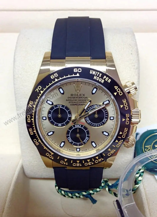Repliche Rolex Daytona gomma oro - Trelancette