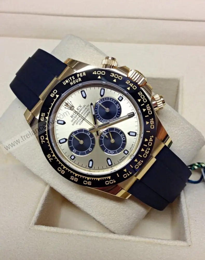 Repliche Rolex Daytona gomma oro - Trelancette