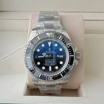 Repliche Rolex Deepsea 44mm blu/nero - Trelancette