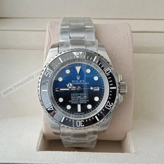 Repliche Rolex Deepsea 44mm blu/nero - Trelancette