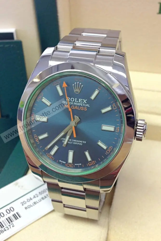 Repliche Rolex Milgauss blu - Trelancette