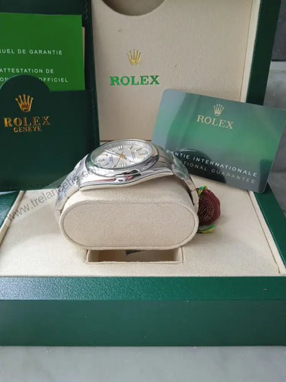 Repliche Rolex Perpetual 36mm grigio - Trelancette