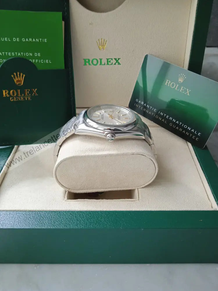 Repliche Rolex Perpetual 36mm grigio - Trelancette