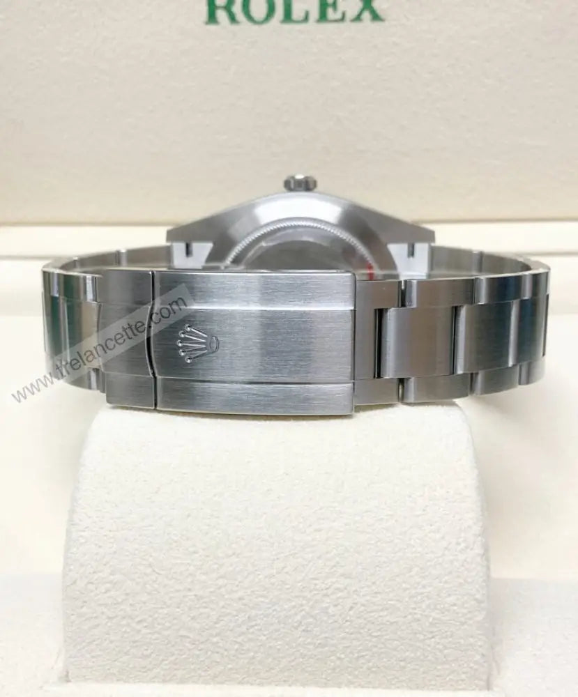 Repliche Rolex Perpetual 41mm blu - Trelancette