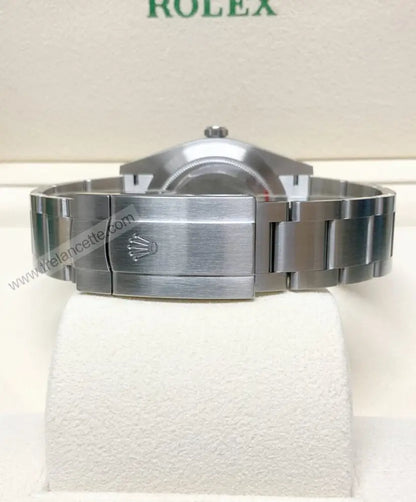 Repliche Rolex Perpetual 41mm blu - Trelancette