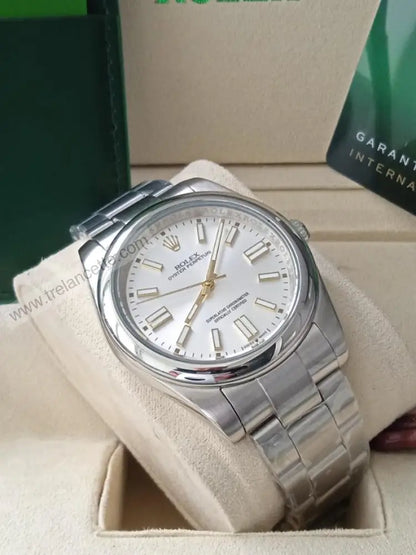 Repliche Rolex Perpetual 41mm grigio - Trelancette