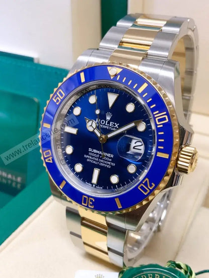 Repliche Rolex Submariner acciaio oro blu - Trelancette