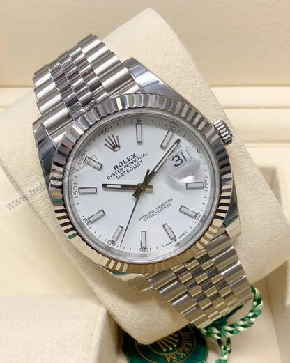 Repliche Rolex Datejust 36mm bianco jubilee - Trelancette